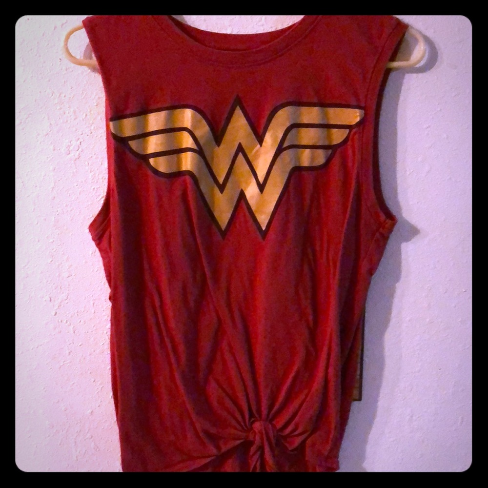 Wonder Woman Tee with Tie Waist